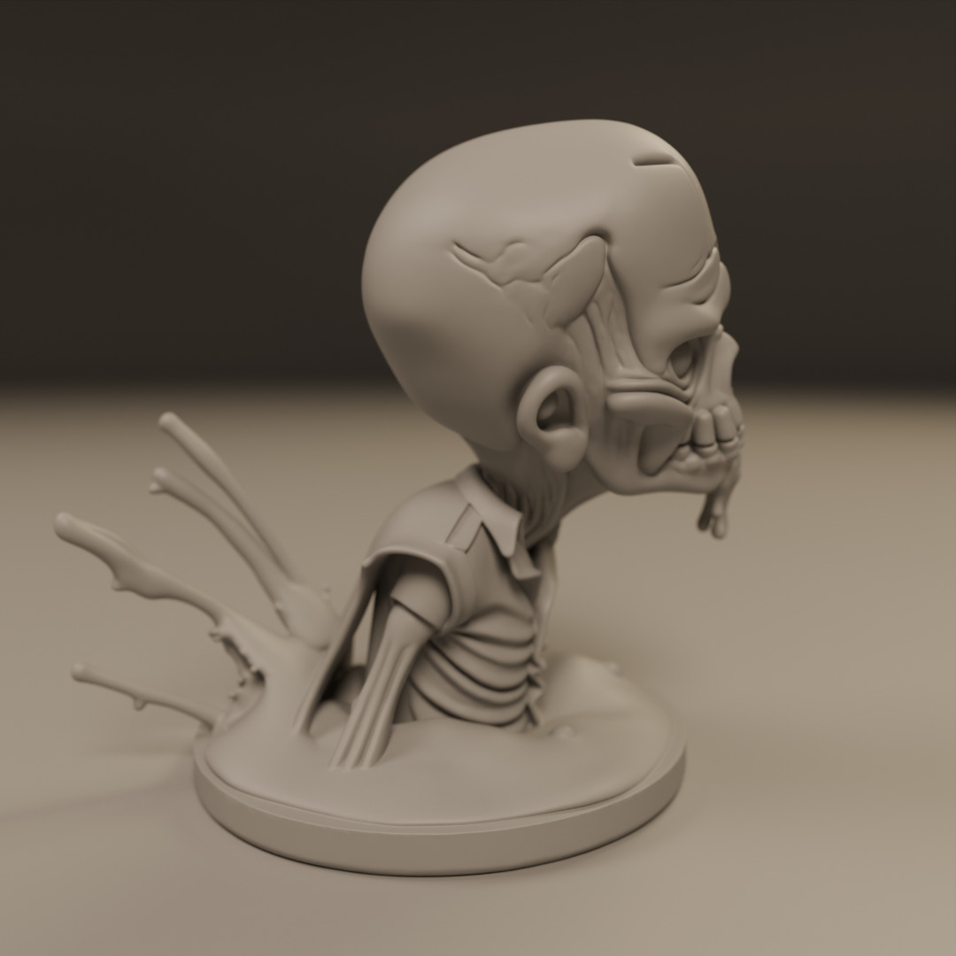 desert zombie 3D print model_4
