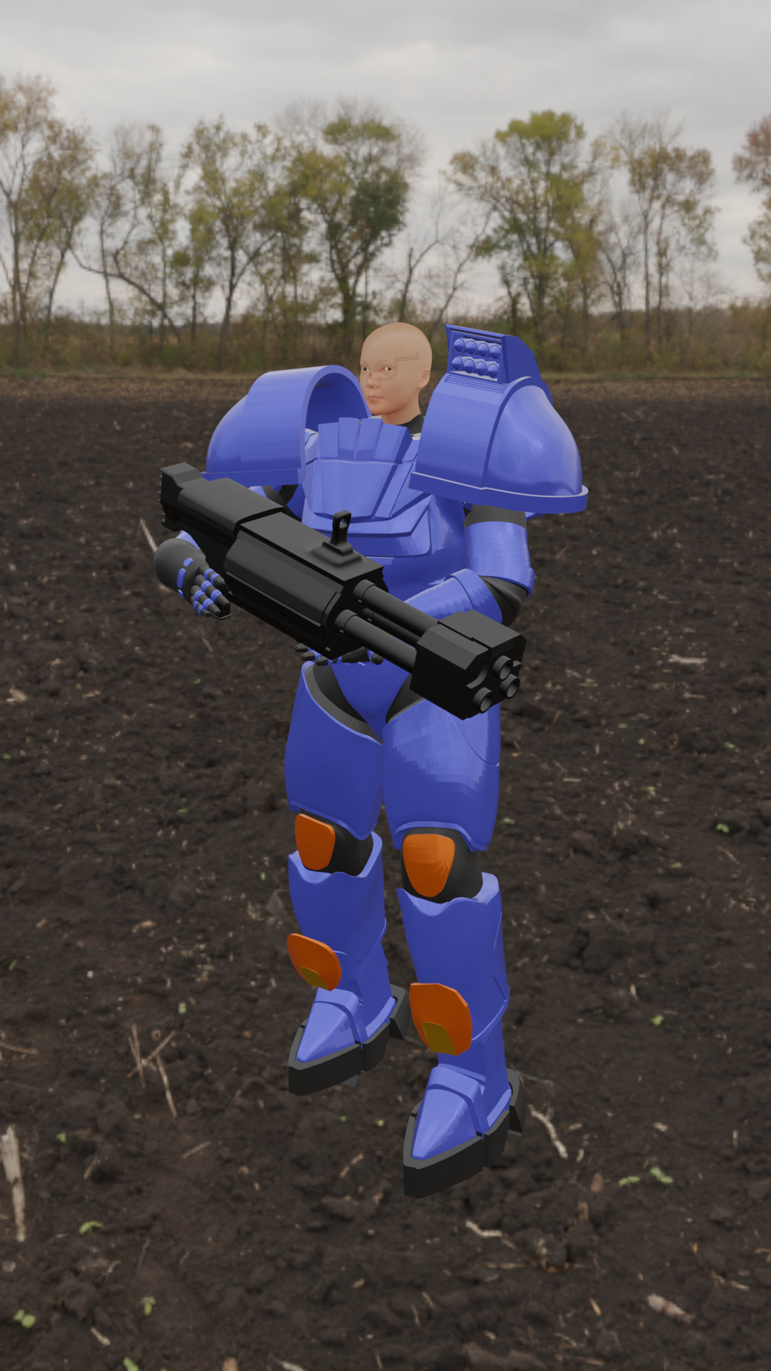 Space Mech Woman Space Marine Armor STL File 3D print model_7