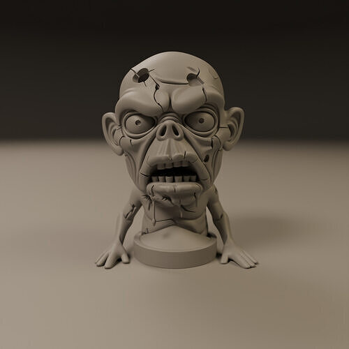 zombie 3D print model