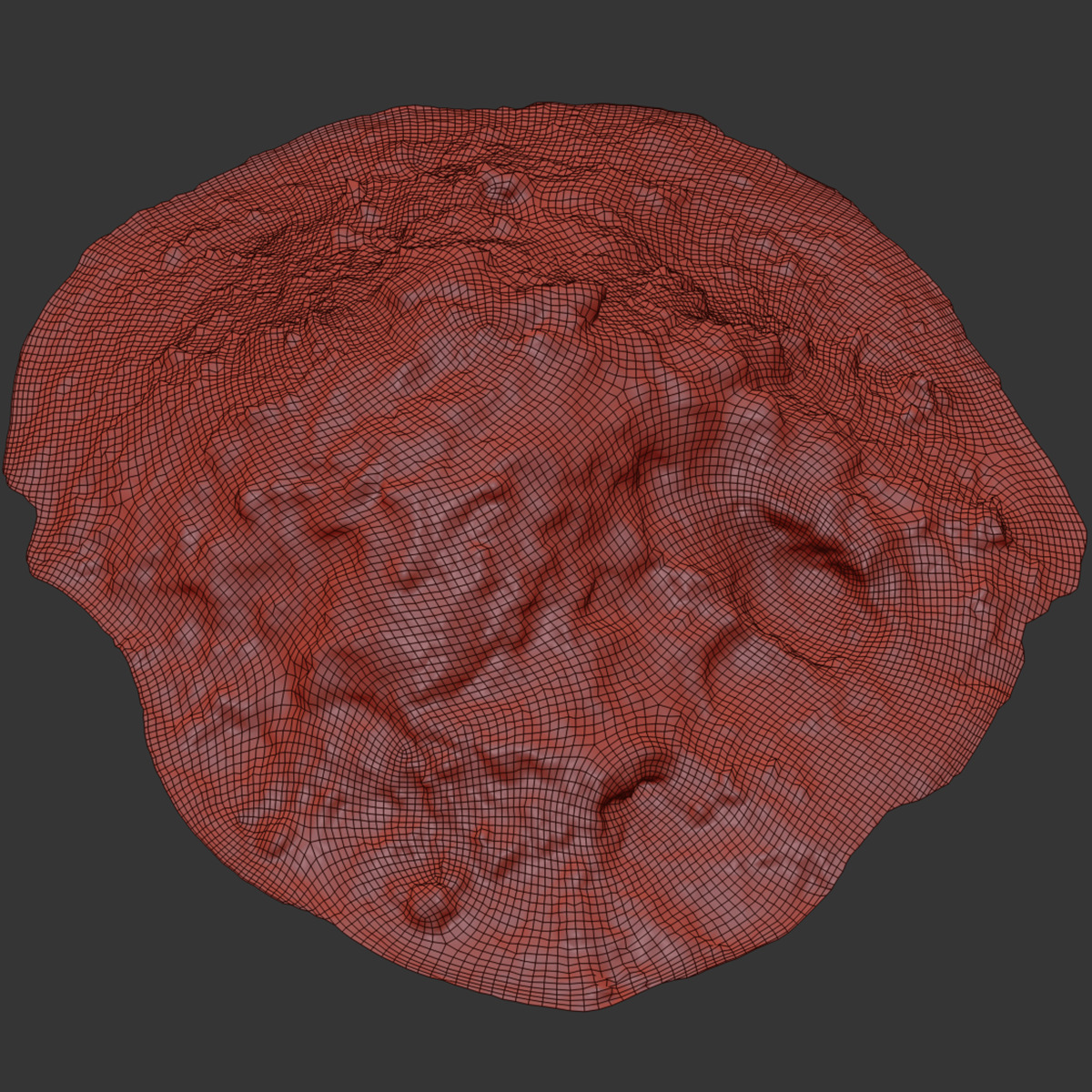 Pile of manure Low-poly 3D model_13
