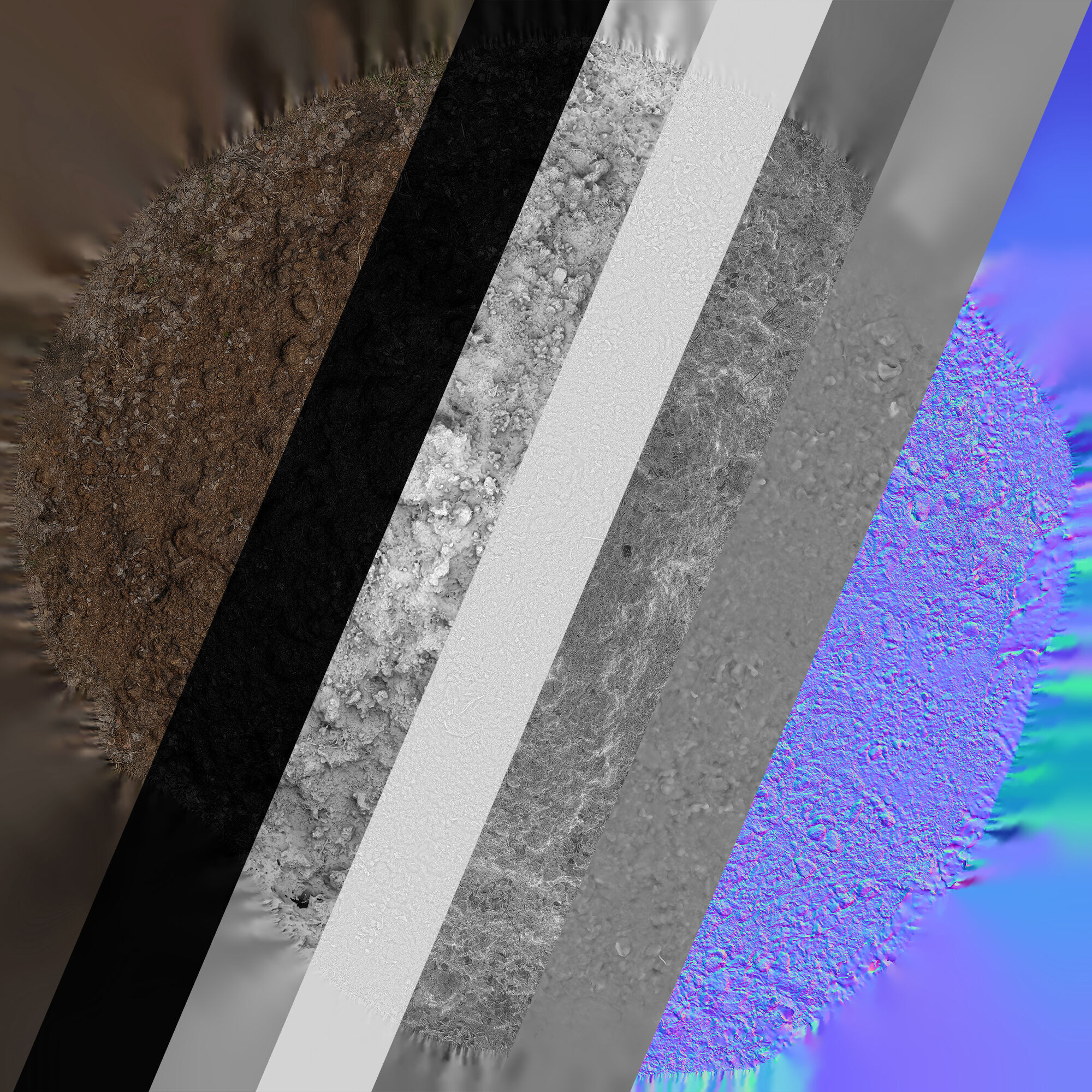 Pile of manure Low-poly 3D model_10