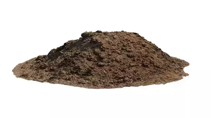 Pile of manure Low-poly 3D model