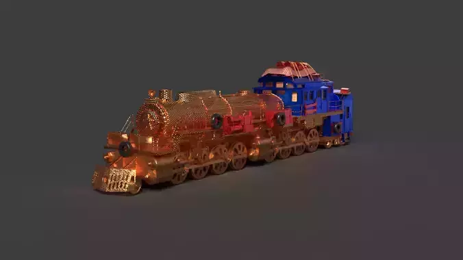 Steam locomotive train  