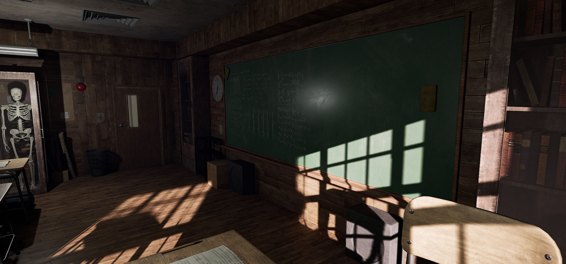 Old Era Anatomy Classroom Environment 3D model_8
