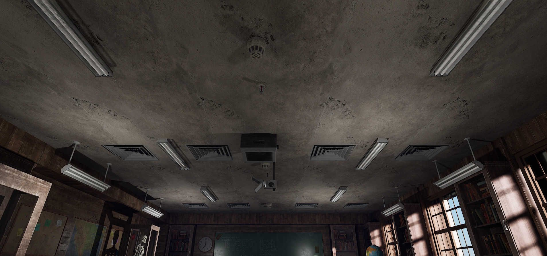 Old Era Anatomy Classroom Environment 3D model_23