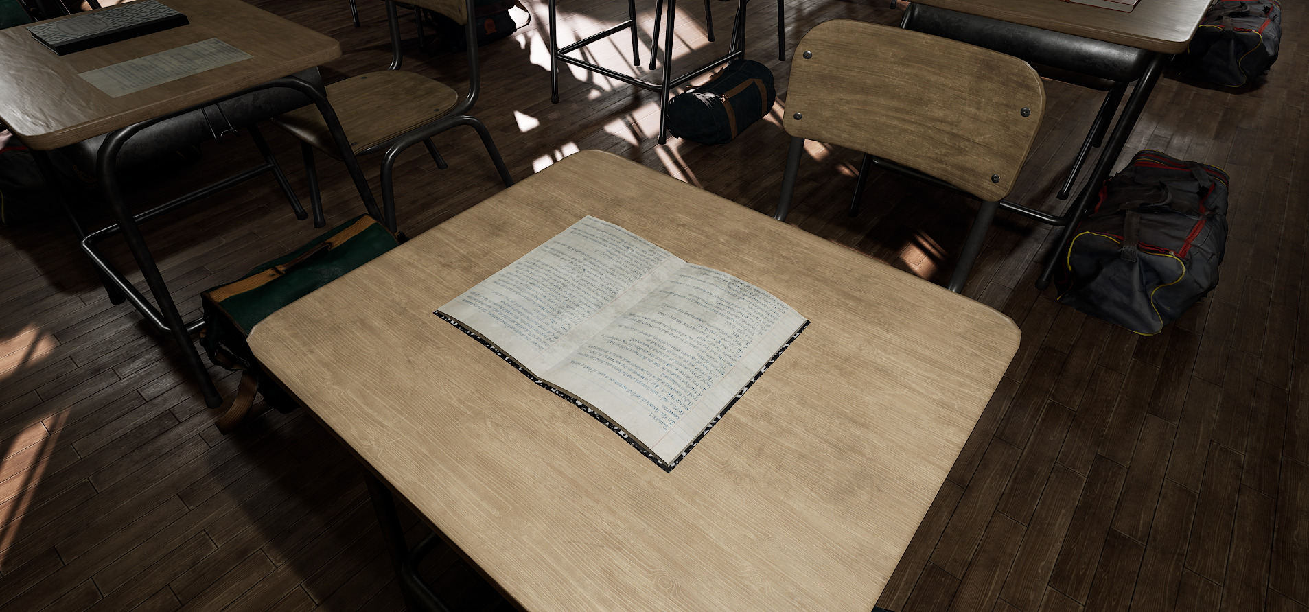 Old Era Anatomy Classroom Environment 3D model_16