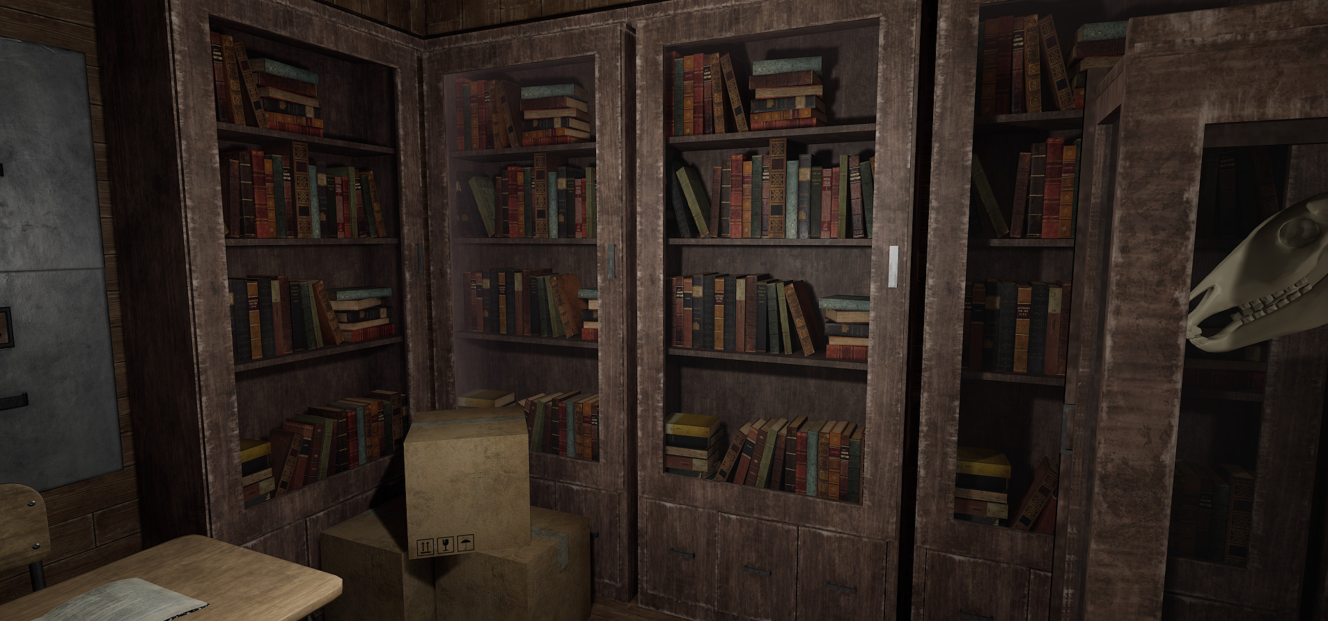 Old Era Anatomy Classroom Environment 3D model_13