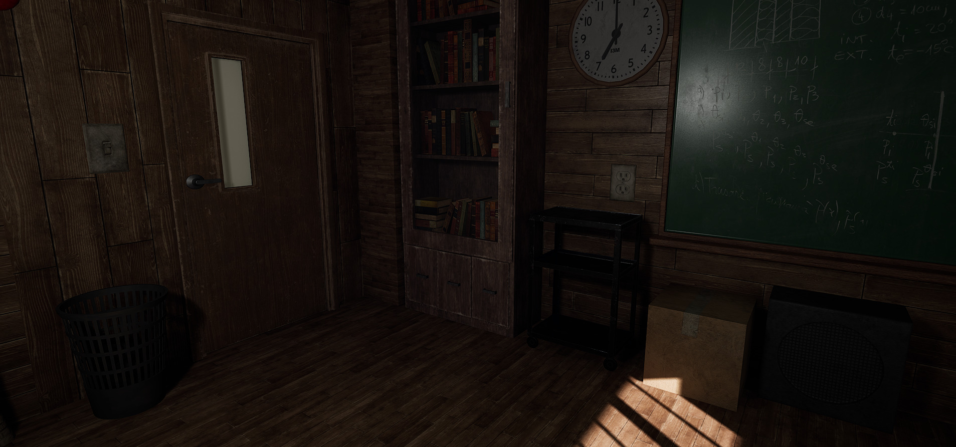 Old Era Anatomy Classroom Environment 3D model_9