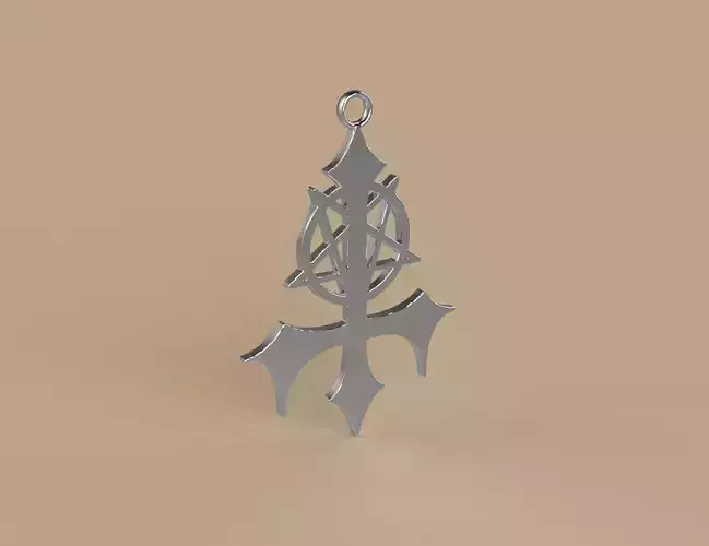 Pendant Inverted cross gothic