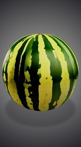 Watermelon 3D model 3D model