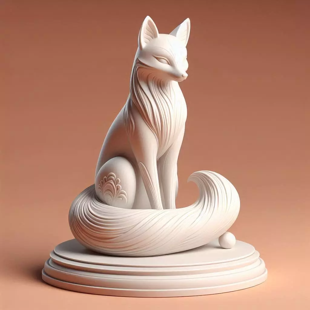 60 Fox Spirit in Pu Song Ling Style werewolf serpent 3D print model_0