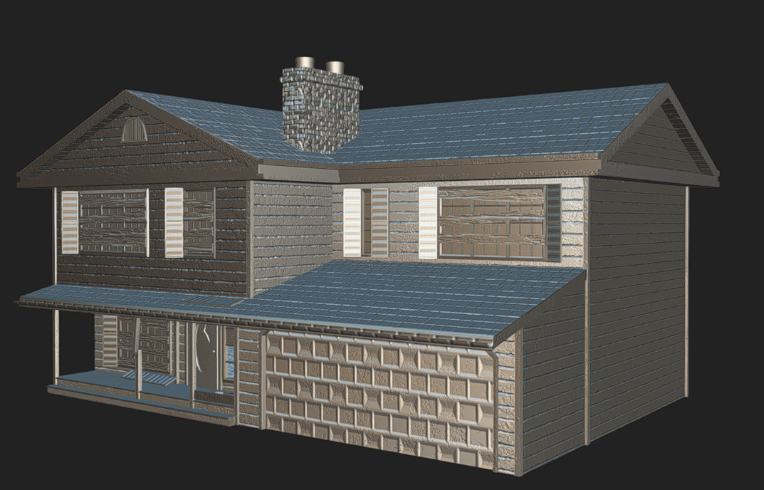 House 08 - Abandoned Low-poly 3D model_11