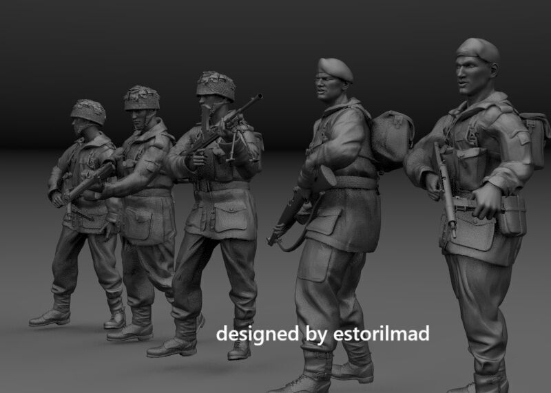 WW2 BRITISH PARATROOPERS - RED DEVILS ARNHEM - MARKET GARDEN 3D print model_1
