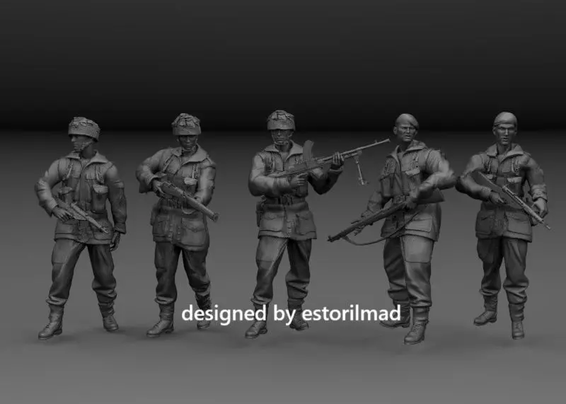 WW2 BRITISH PARATROOPERS - RED DEVILS ARNHEM - MARKET GARDEN 3D print model_0