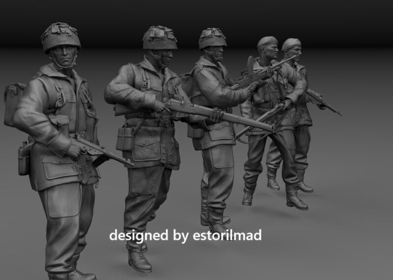 WW2 BRITISH PARATROOPERS - RED DEVILS ARNHEM - MARKET GARDEN 3D print model_2