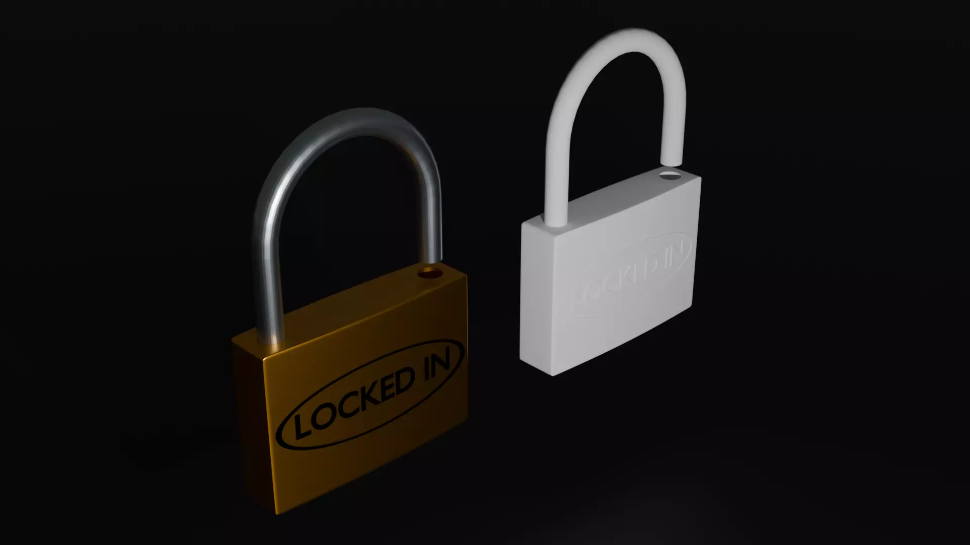 Padlock 3D model_0