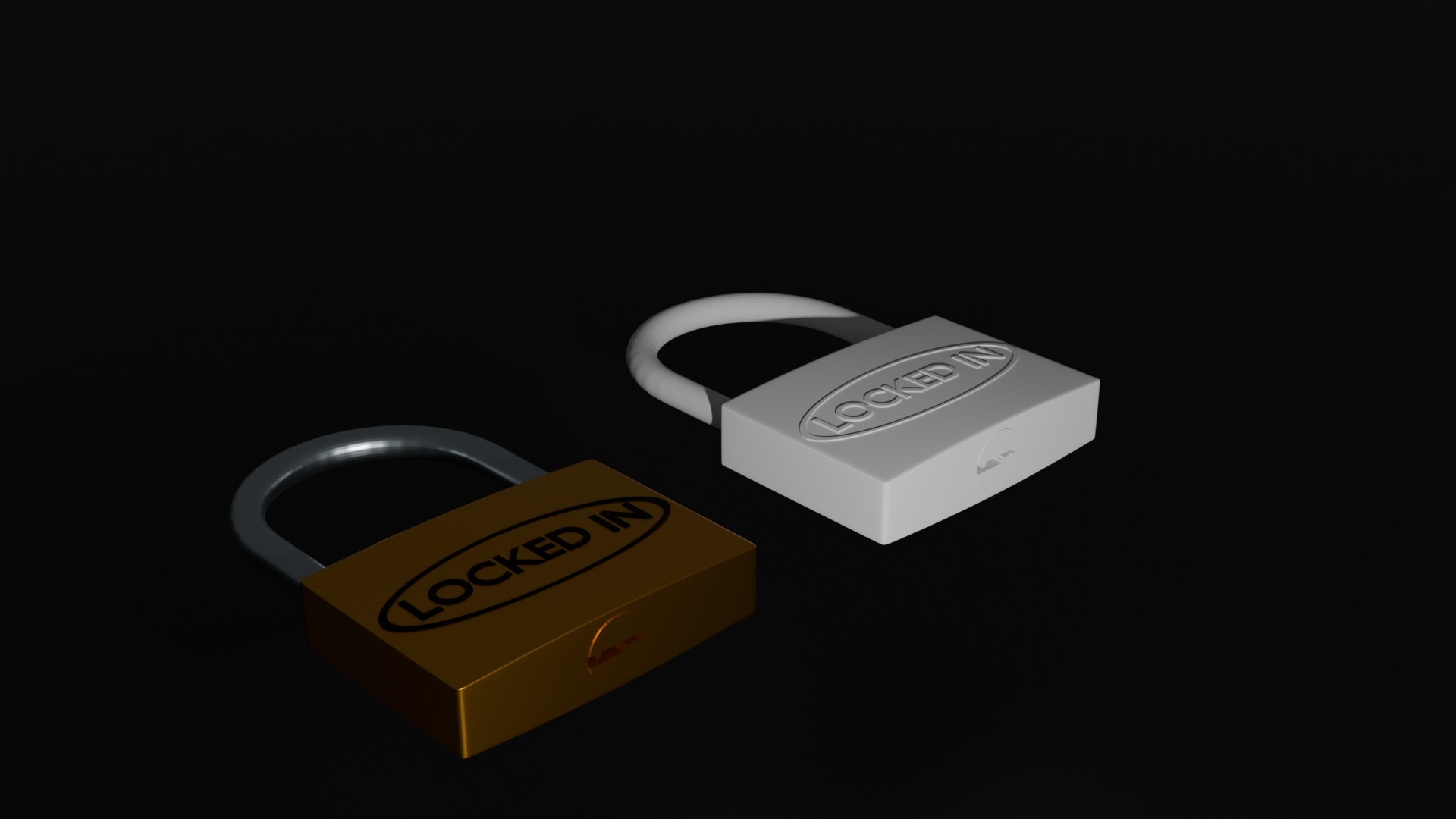 Padlock 3D model_2