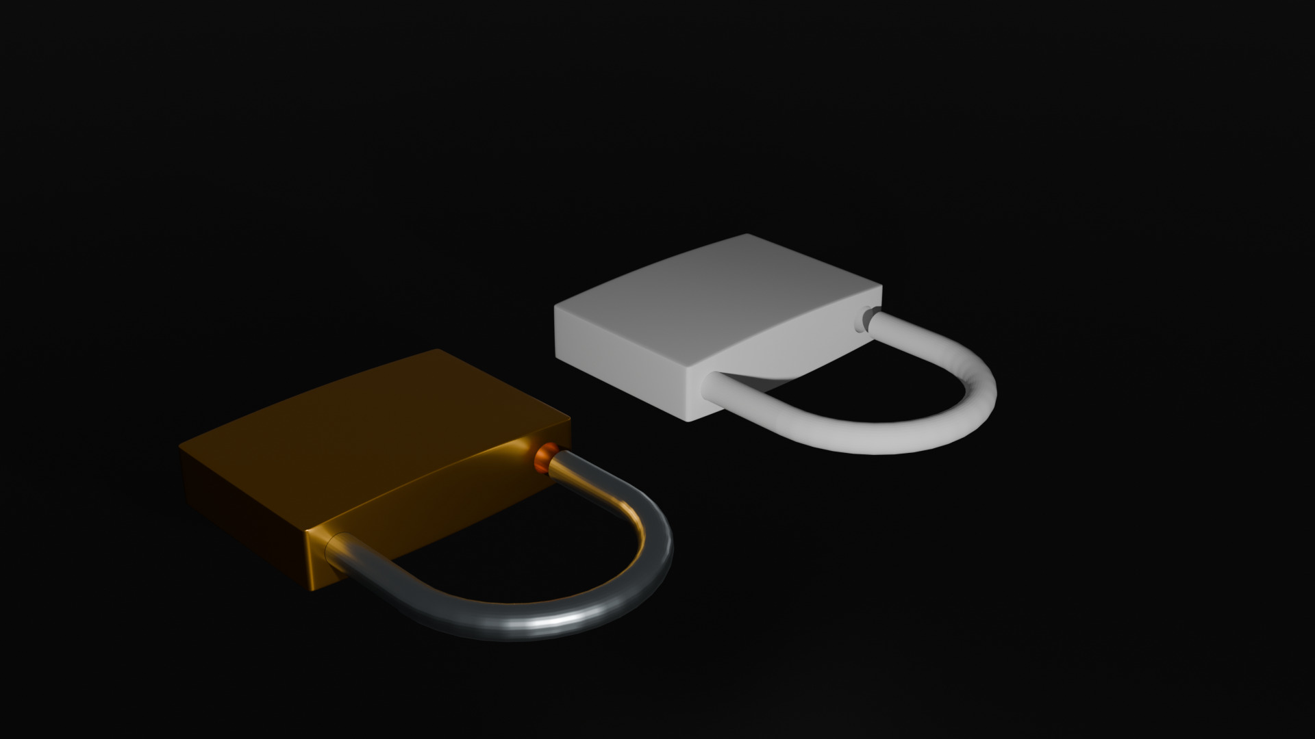 Padlock 3D model_3