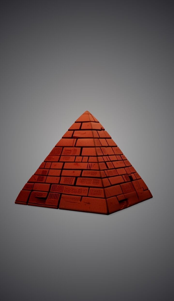 Egyptian Pyramid 3D model_2