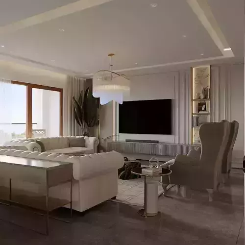 Modern Interior Luxury 3ds Max Corona Renderer Low-poly 3D model