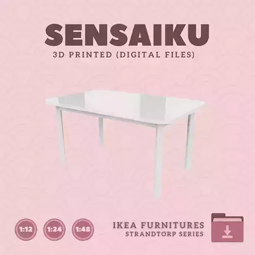 1 STRANDTORP Table 59 In for Mini Dollhouse - IKEA - 3D Print