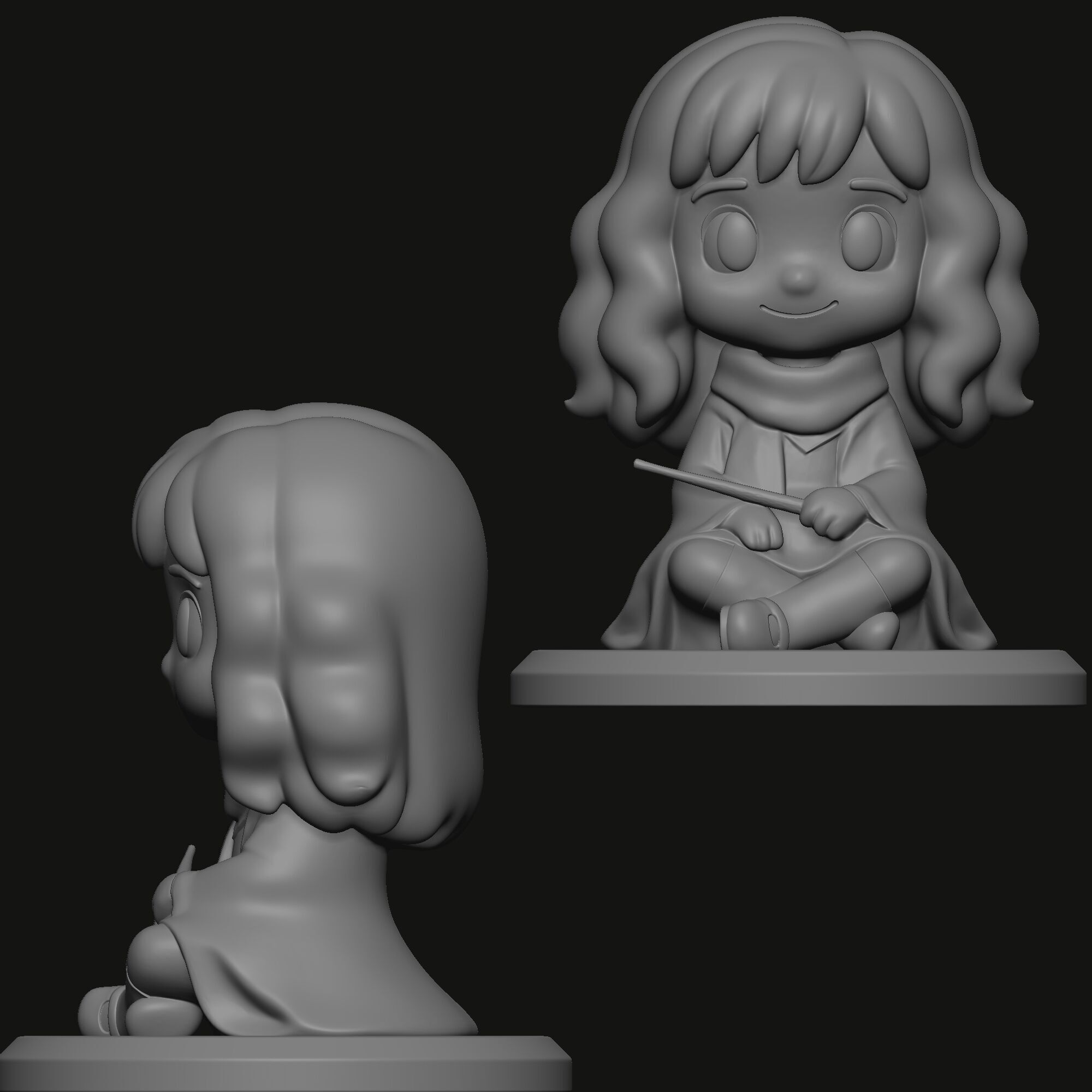 Harry Potter Chibi 3D Printable Collection  Set of 8 Characters 3D print model_10