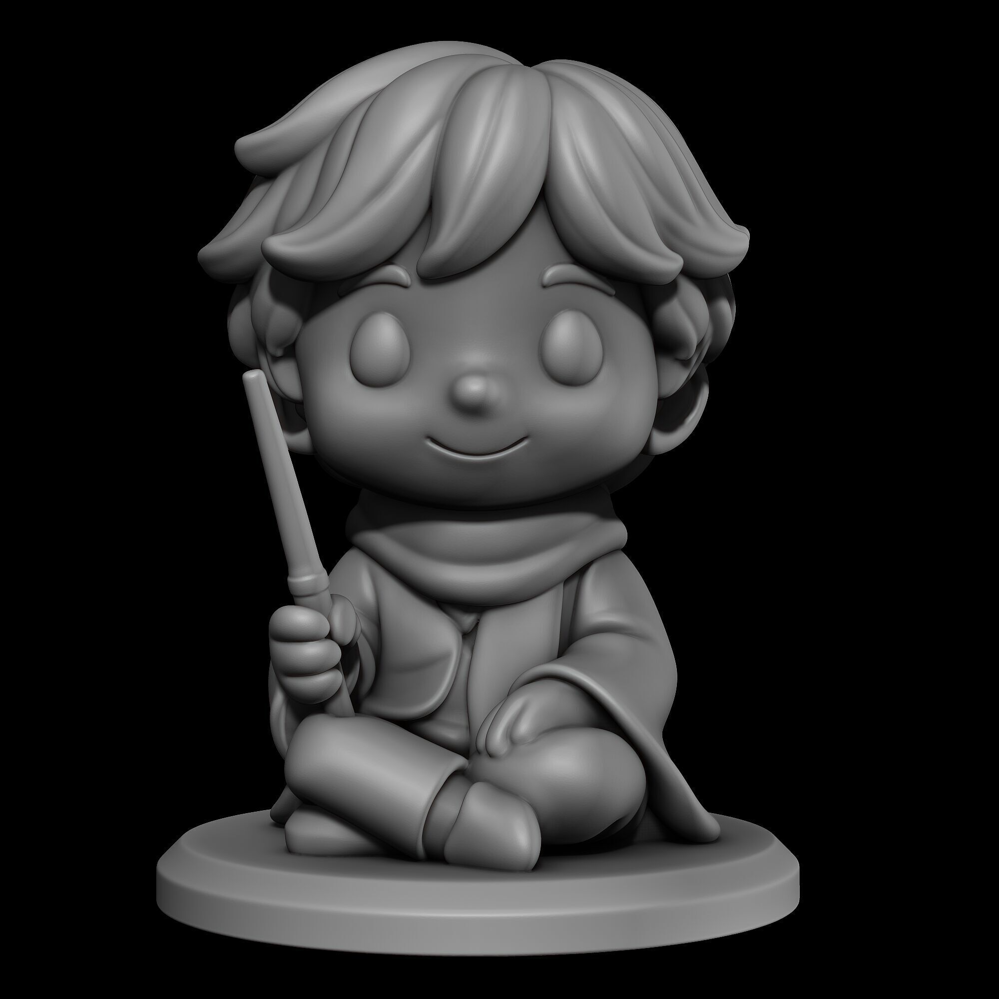 Harry Potter Chibi 3D Printable Collection  Set of 8 Characters 3D print model_14