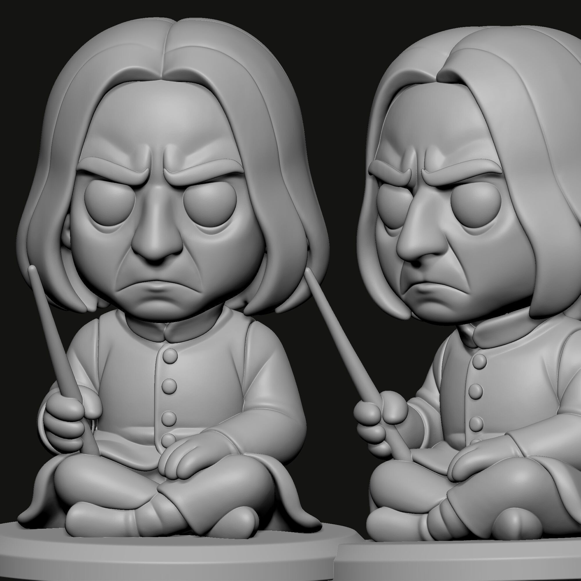 Harry Potter Chibi 3D Printable Collection  Set of 8 Characters 3D print model_19