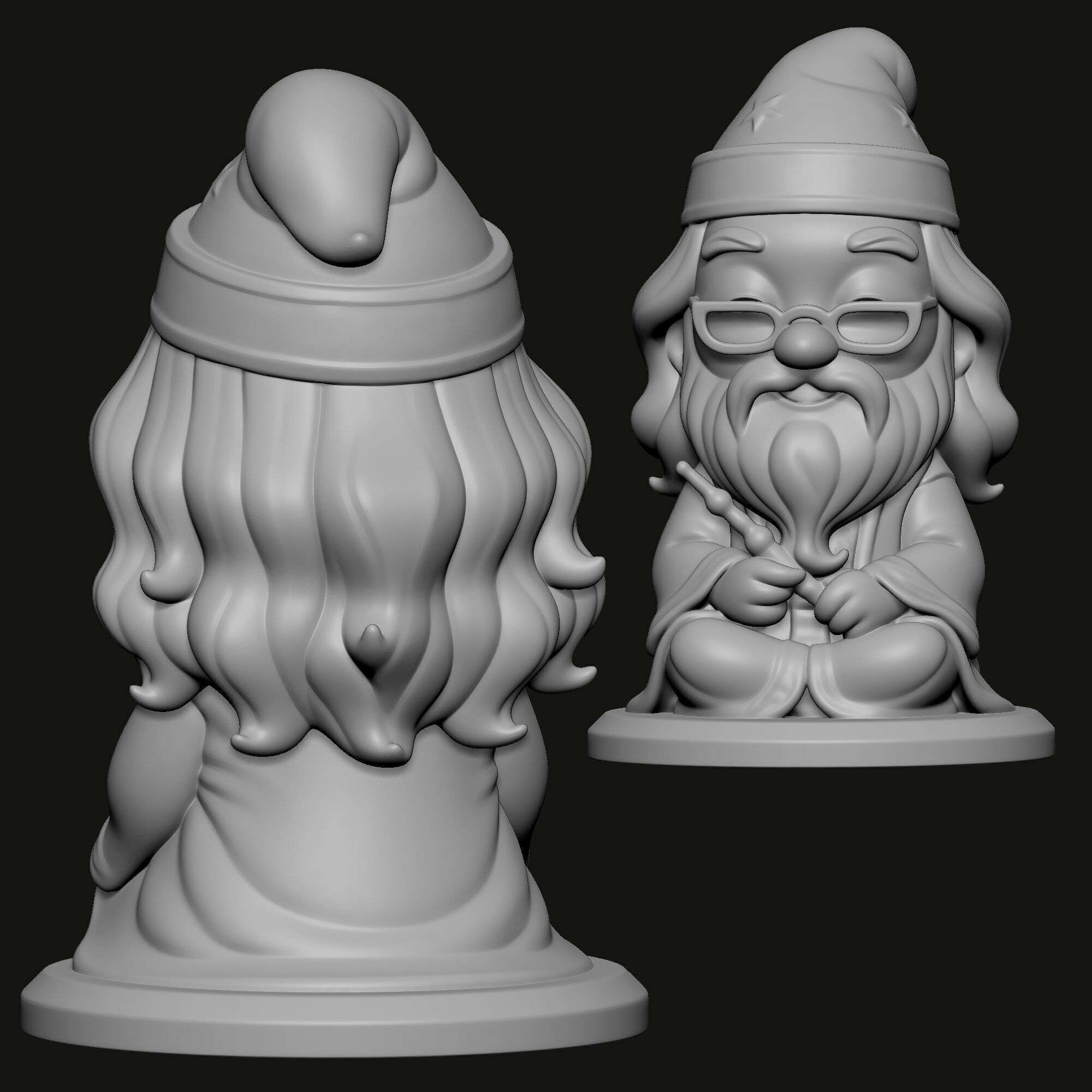 Harry Potter Chibi 3D Printable Collection  Set of 8 Characters 3D print model_4