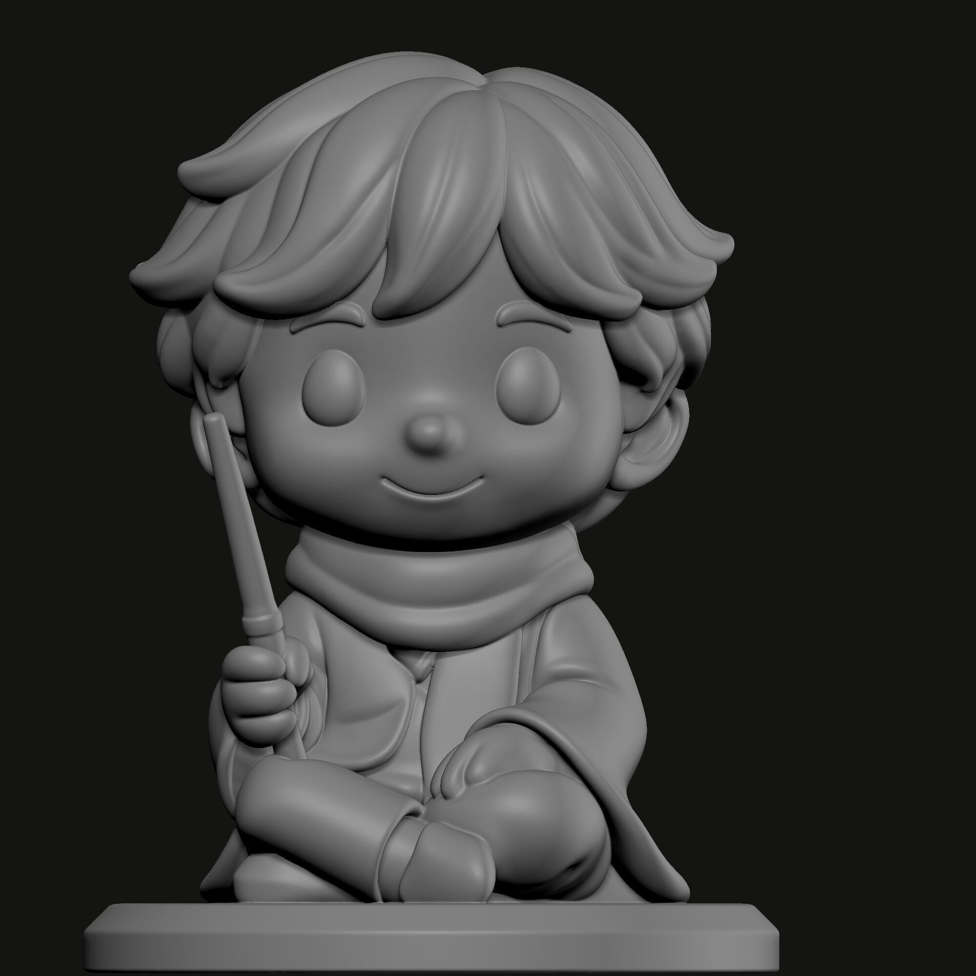 Harry Potter Chibi 3D Printable Collection  Set of 8 Characters 3D print model_15