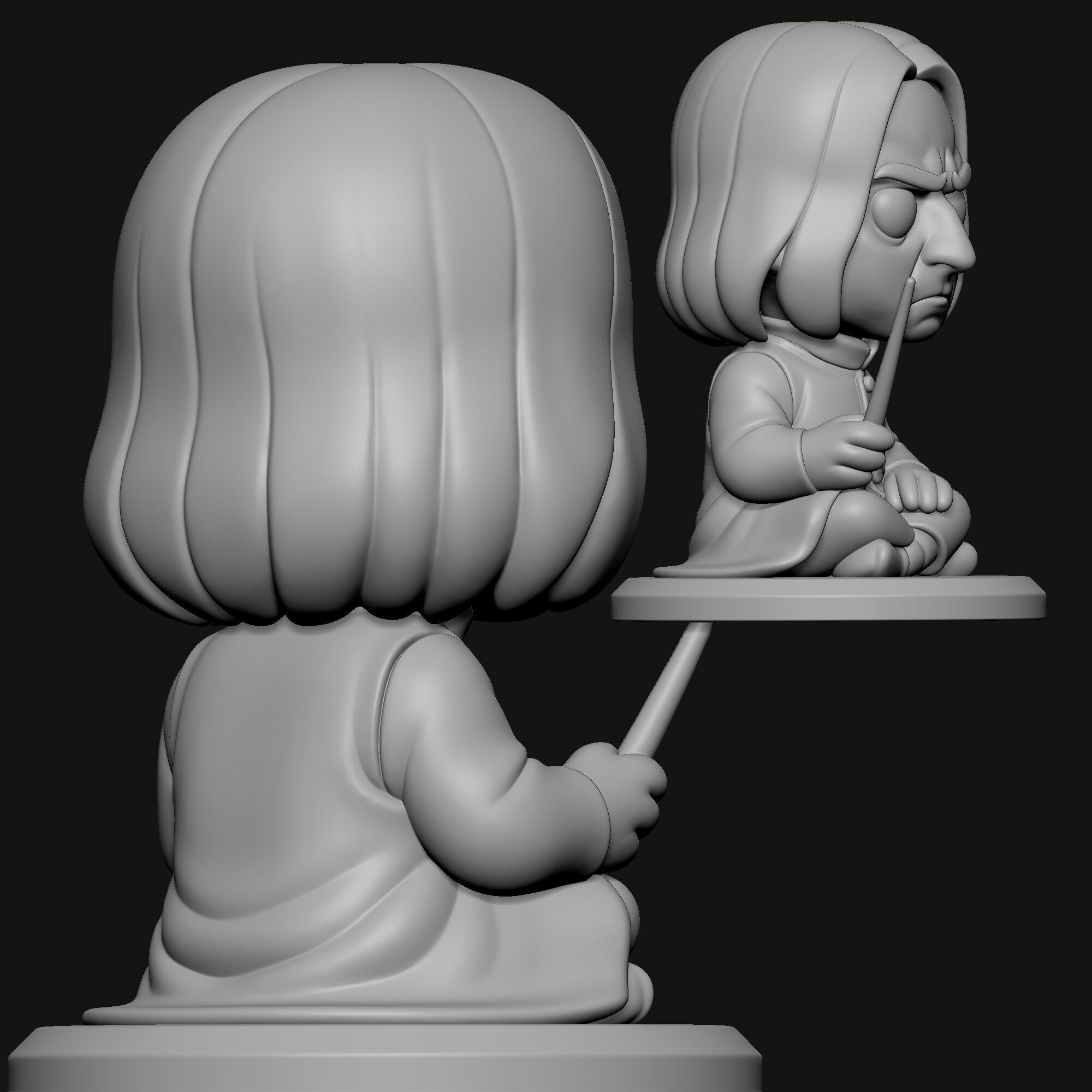 Harry Potter Chibi 3D Printable Collection  Set of 8 Characters 3D print model_17