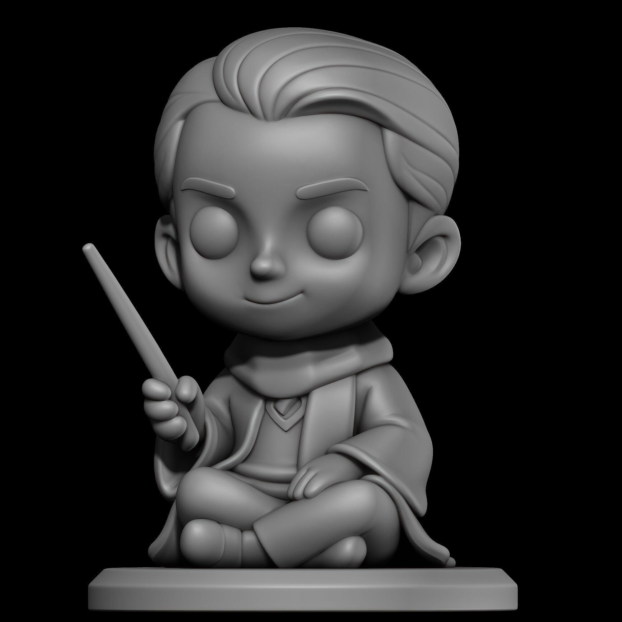 Harry Potter Chibi 3D Printable Collection  Set of 8 Characters 3D print model_1