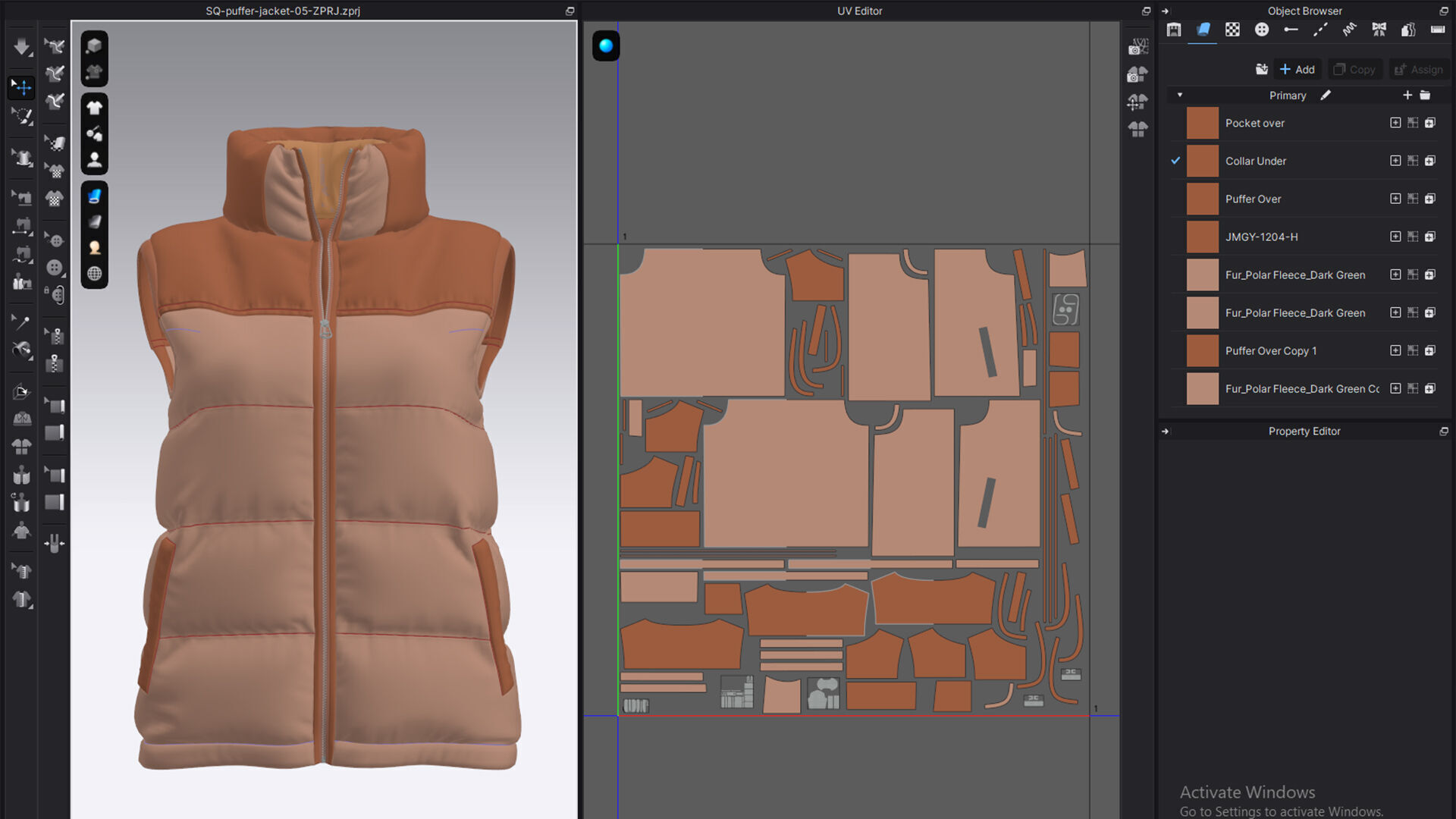 Puffer Jacket 05  3D model_10