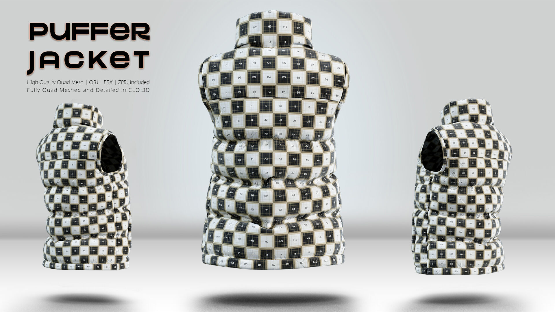 Puffer Jacket 05  3D model_5