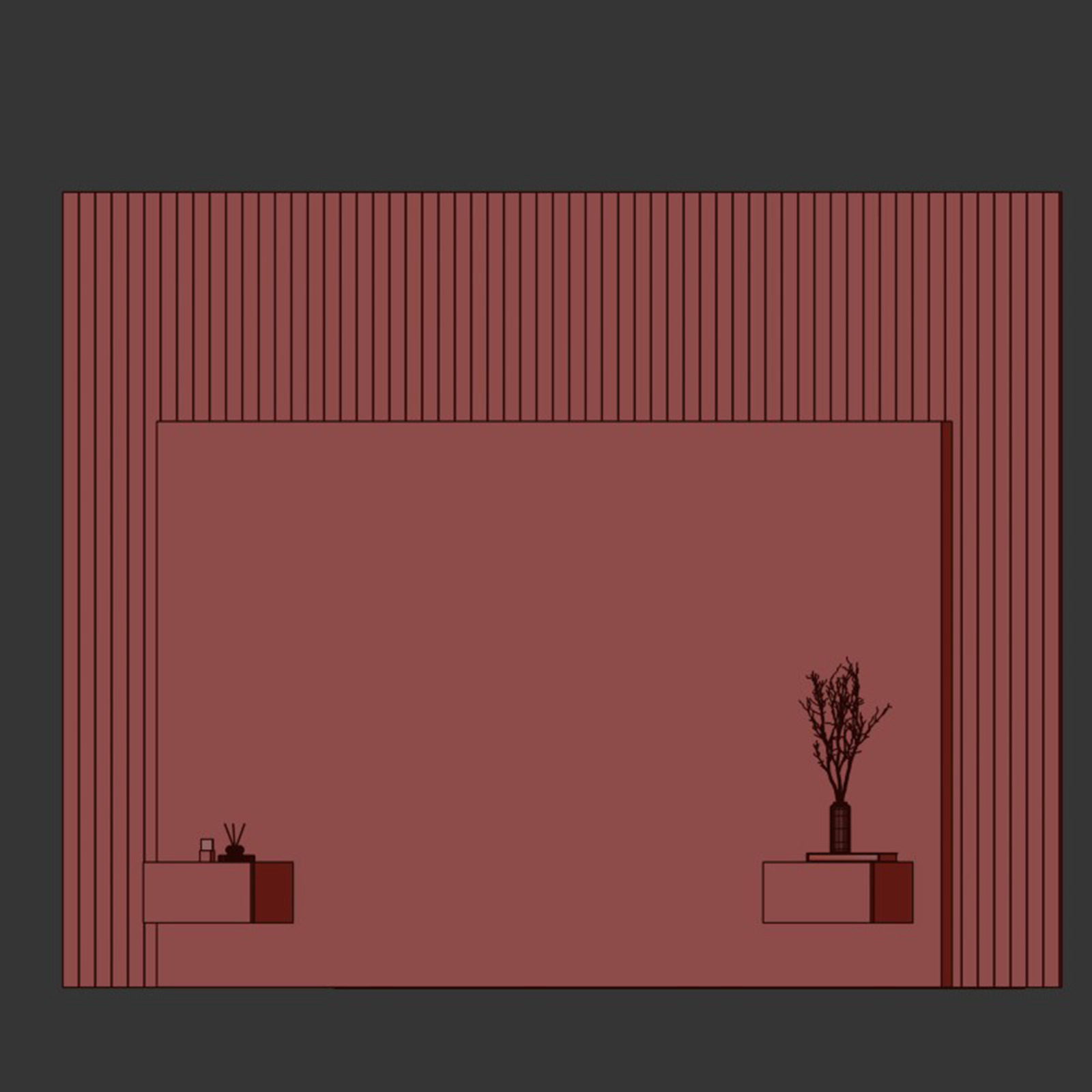 wall panel 3D model_3