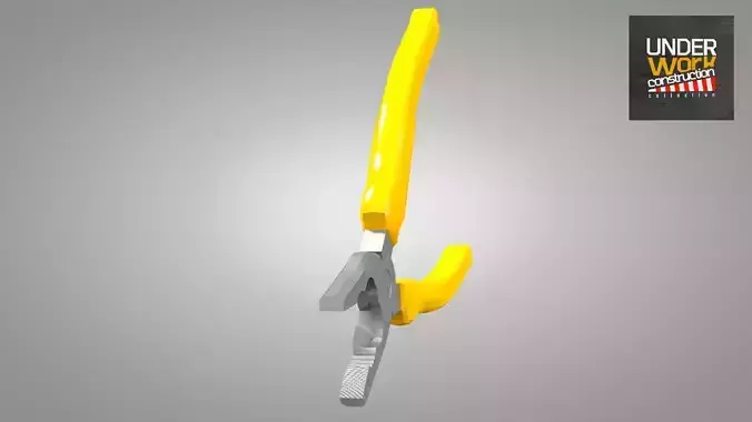 Construction Pliers Tool 3D model