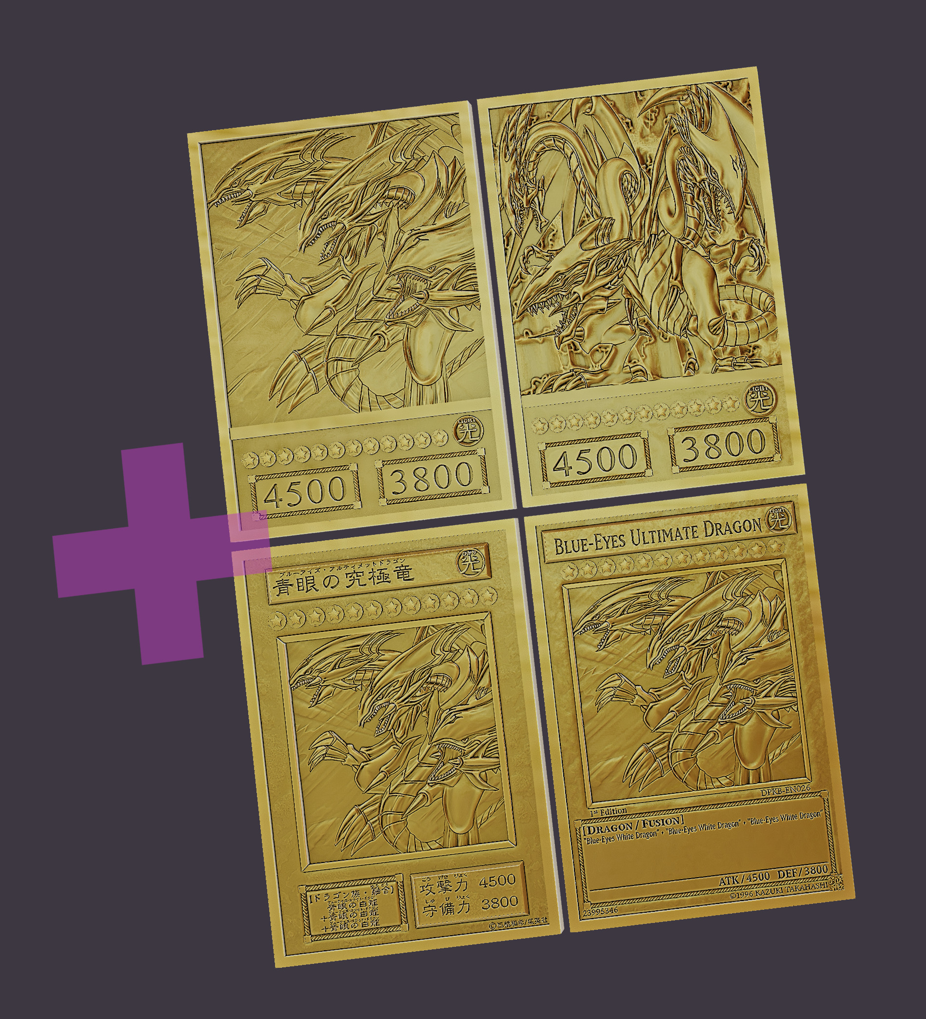 Blue-Eyes Ultimate Dragon - Figure 3D print model_1