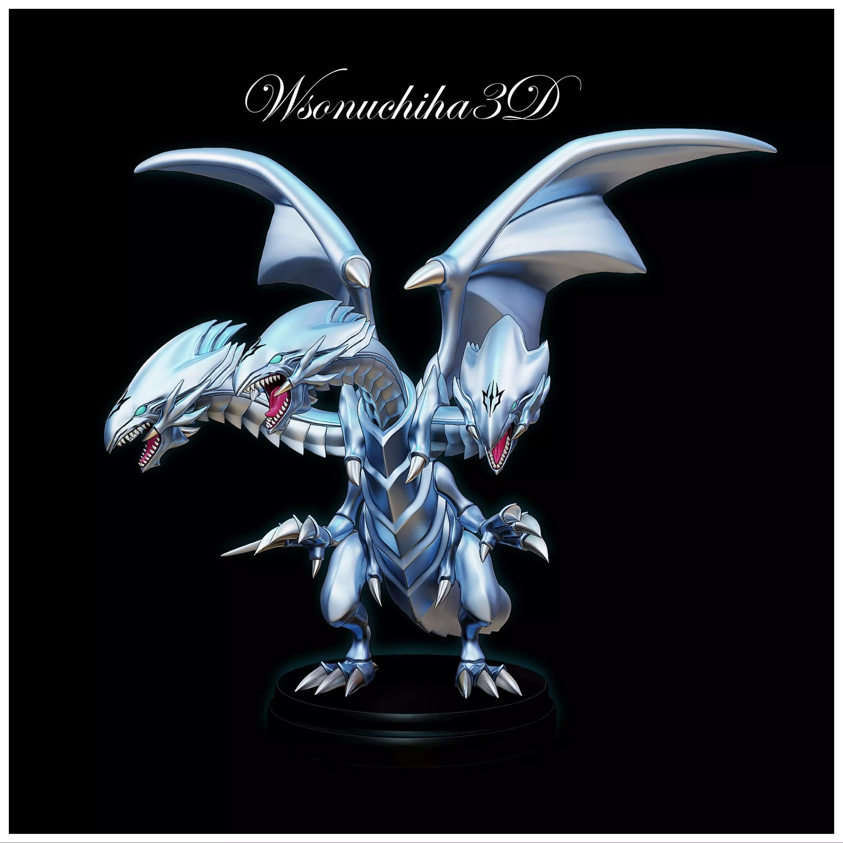 Blue-Eyes Ultimate Dragon - Figure 3D print model_0