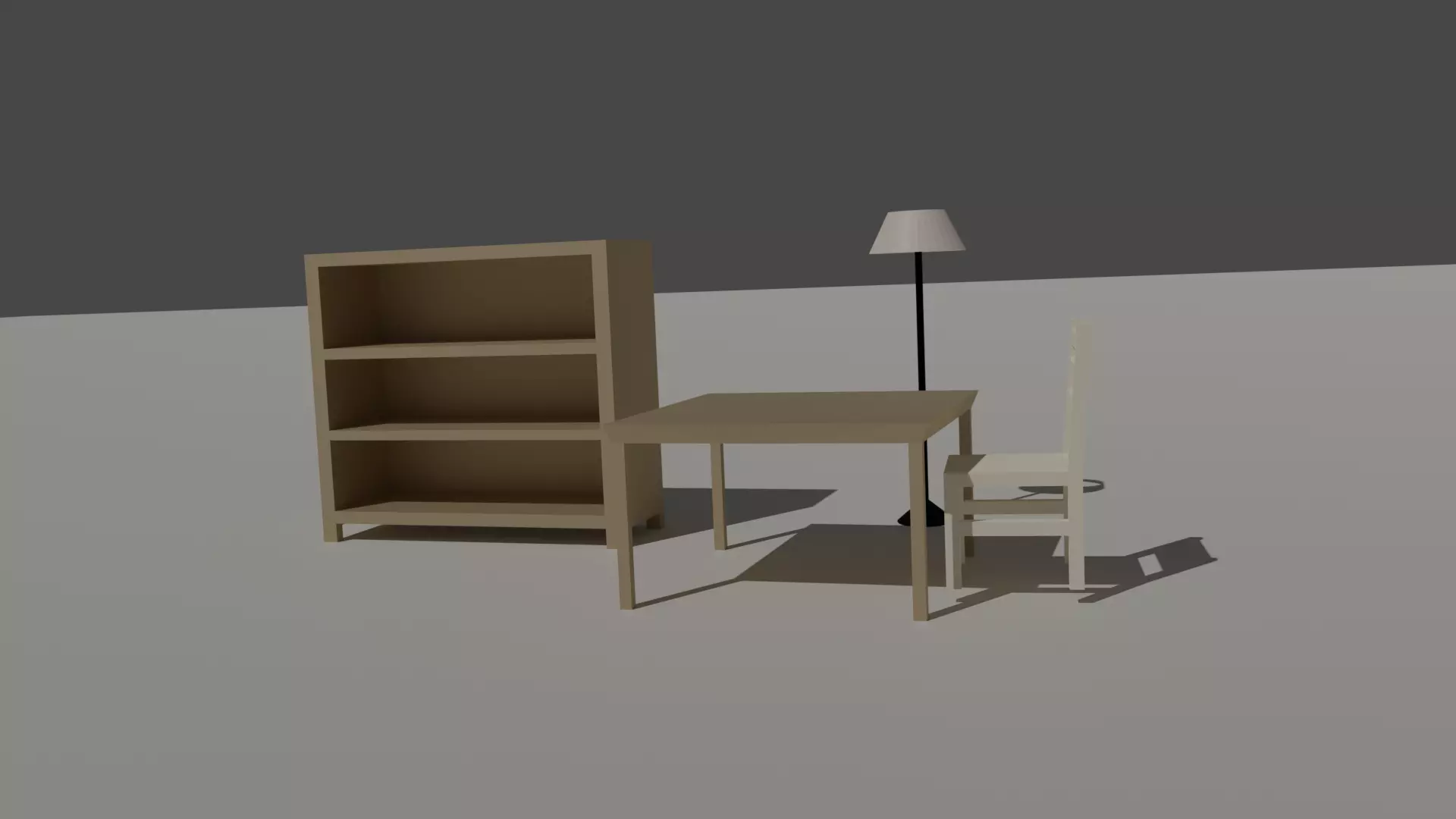 Minimalist Furniture Pack Low-poly 3D model