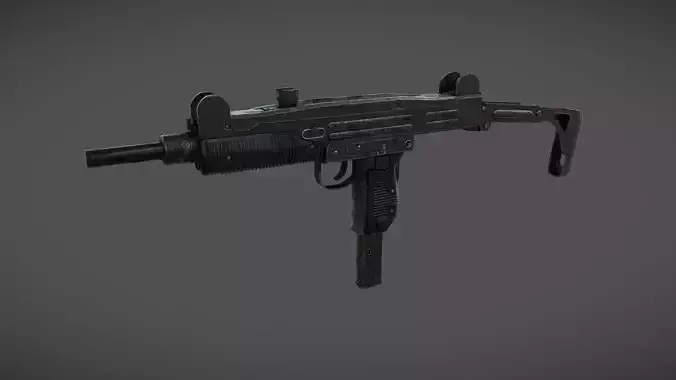 IMI Uzi Low-poly 3D model