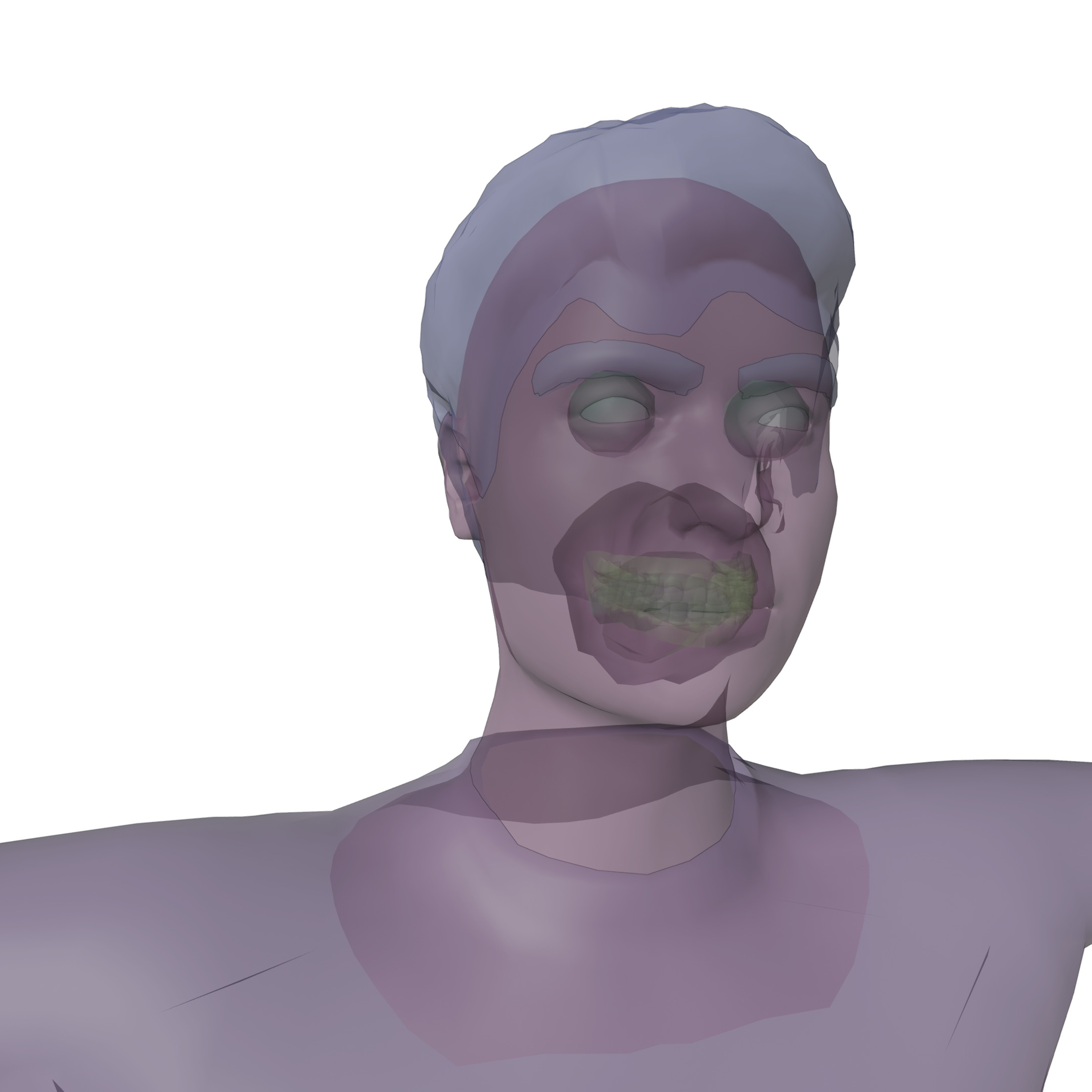 Male Character in Green Striped Shirt with Khaki Pants 3D model_9