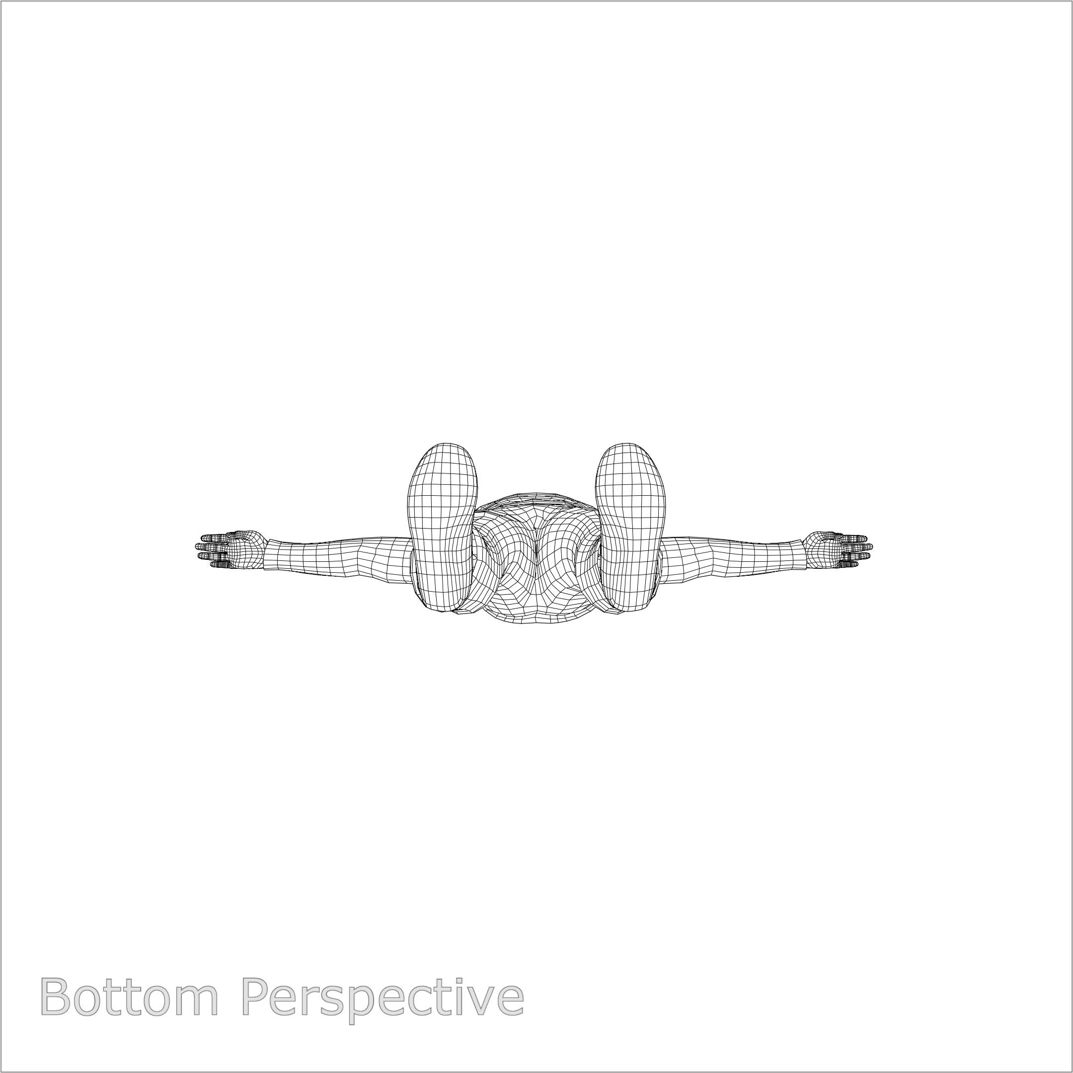 Male Character in Green Striped Shirt with Khaki Pants 3D model_15