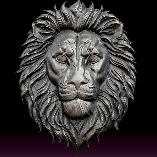 Lion Head 3D print model