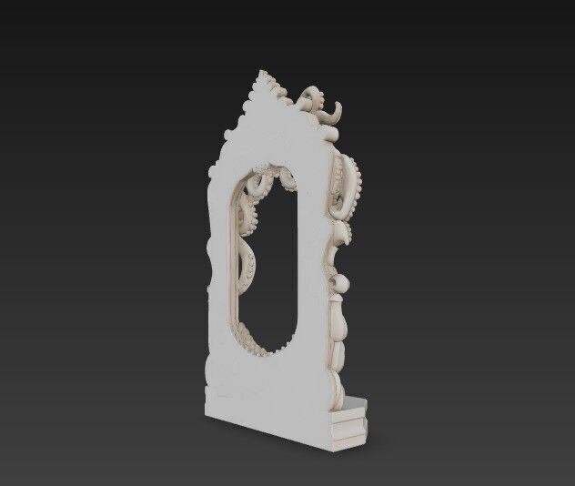 3D Printable Gothic Kraken Frame 3D model_1