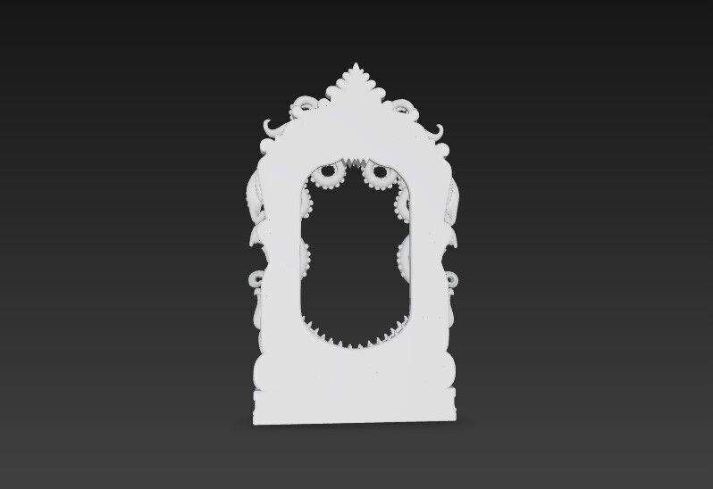 3D Printable Gothic Kraken Frame 3D model_2