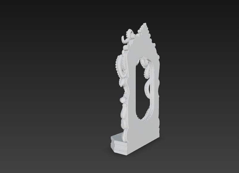 3D Printable Gothic Kraken Frame 3D model_3