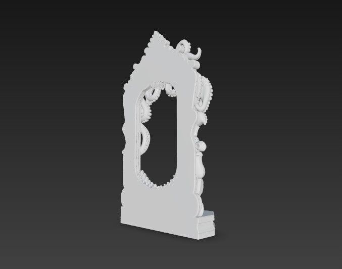 3D Printable Gothic Kraken Frame 3D model_18
