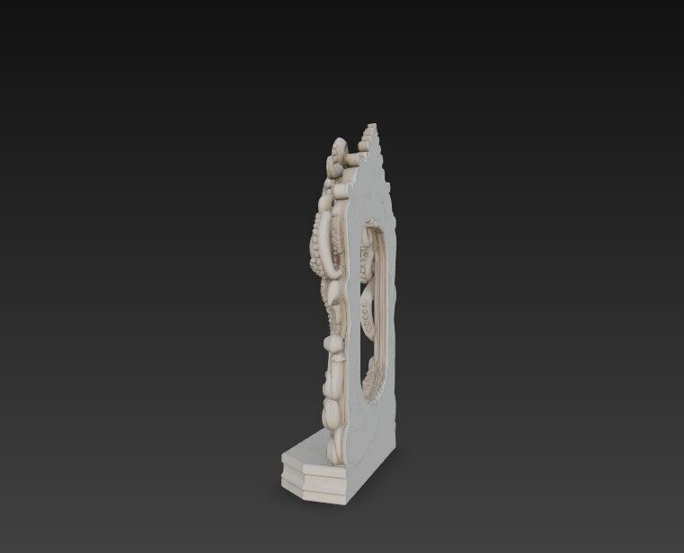 3D Printable Gothic Kraken Frame 3D model_12