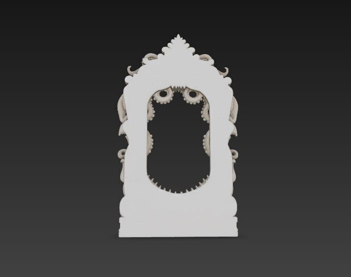 3D Printable Gothic Kraken Frame 3D model_11
