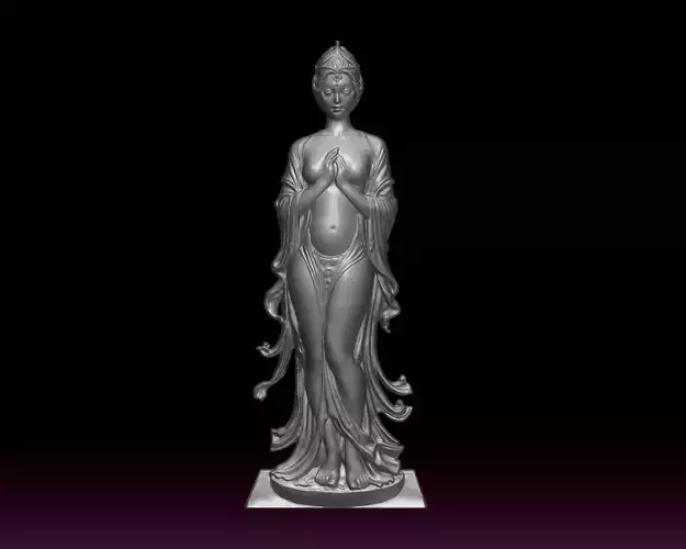 yoga woman 3D print model